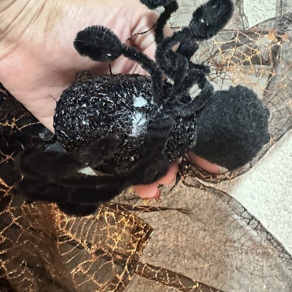 Halloween Witch Apron Women’s One Size Black And Orange Tie On Costume Flaw - Picture 12 of 13